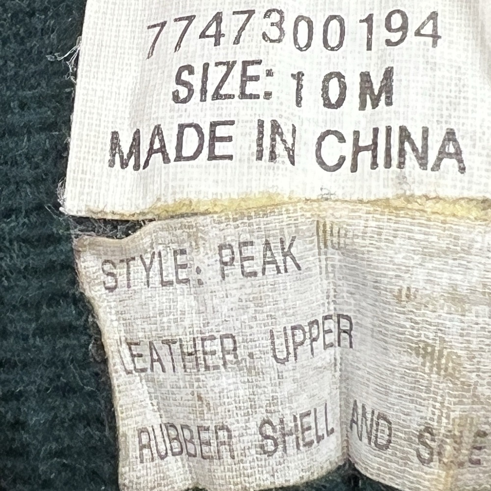 High Sierra "Peak" Duck Boots‎ Women's 10 Green Cranberry Leather Thermolite Y2K - Picture 16 of 16